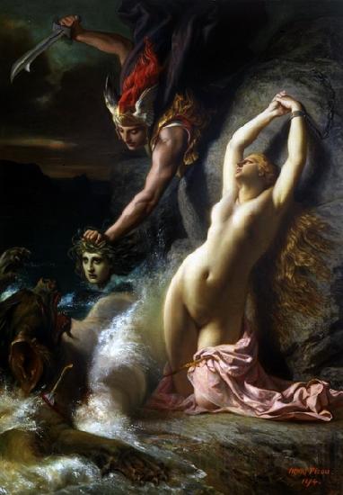Henri-Pierre Picou Andromeda Chained to a Rock Norge oil painting art